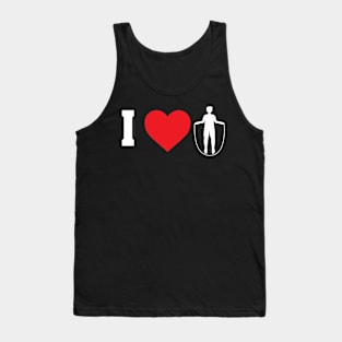 I Love Design for Rope Jumpers Man Tank Top